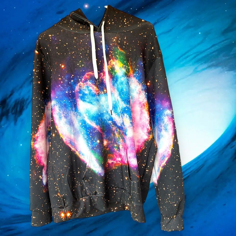 Newcosplay Colorful Unisex 3D Printed Hoodie Hyperspace All Over Print AOP L/XL